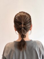 ペスカケイクリエイティブ(PESCA K-CREATIVE) 伸ばしかけレイヤーミディ×カーキベージュ