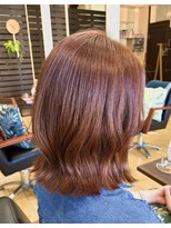 ベンティレオ(venti Leo)&nbsp;オレンジブラウン　ぱつっとボブ　結べる長さ