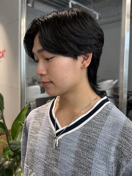 トリッカ シブヤ(TRICCA SHIBUYA) メンズカットパーマフェザーニュアンス毛流れセンターパート渋谷