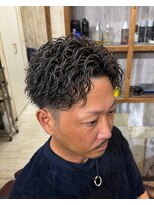 デルフィーノ ヘアーパフォーム(delfino hair perform)&nbsp;メンズハイライトツイストスパイラルパーマ