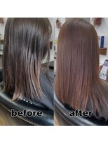 モンド ヘアクリエーション 西田店(monde hair creation)&nbsp;【monde】before × after × 髪質改善