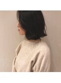 暗髪ワンレンボブ