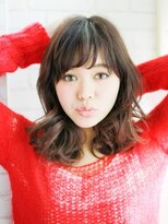 ヘアメイク ナル(hair make nalu)&nbsp;リバース巻きのゆるカールスタイル