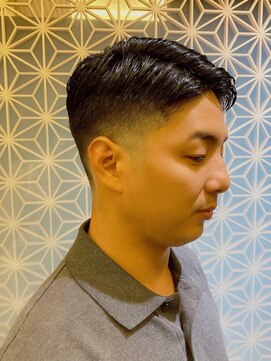 ヒロギンザプレミアムバーバースパ パレスホテル店(HIRO GINZA) 外国人風×フェード×七三スタイル/大手町/理容室/丸の内