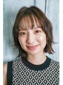 大人可愛い*切りっぱなしボブ