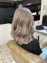 ノイズ オオサカ(NOISM)&nbsp;ミルクティーベージュ　ミディアムパーマ