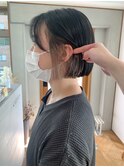 【mori担当】ミニボブ×インナーラベンダーベージュ20代/30代