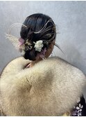【成人式ヘア】カチモリヘアアレンジ[木更津/ブリーチ］