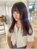 カシスピンク×顔周りレイヤー