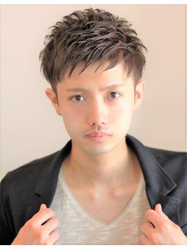 ノイセル 心斎橋(Noisyle) メンズショートアップバング