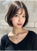 小顔みせ大人ショートボブ【スタイリスト桂口】
