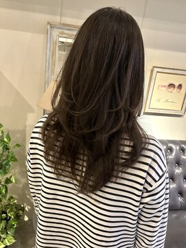 ヘアーデザイン シュシュ(hair design Chou Chou by Yone) 大人レイヤー/オリーブベージュ/天神大名/30代/40代/50代