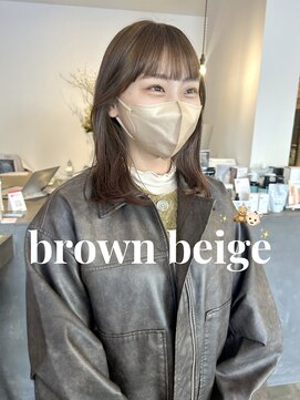 ドルセプラタ(Dulce plata) トーンアップブラウンベージュカラー重めカット