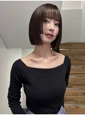 姫カットステップカットボブ切りっぱなしボブ