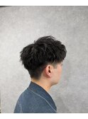 メンズベリーショート/ツイストスパイラルパーマ