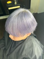 バックス メンズヘアー(BUCKS men's hair) 【ブリーチして周りと差をつける】ブルーシルバー