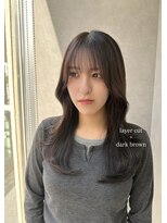 ロウ 札幌(ROW) レイヤーカット/くびれスタイル/顔周りカット/韓国ヘア