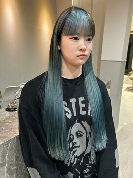 似合わせデザインカラー×韓国ストレート