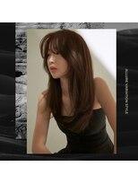 ジュノヘアージャパン 表参道(JUNO HAIR JAPAN)&nbsp;韓国ヘア くびれレイヤー 顔周りカット 無重力パーマ 前髪