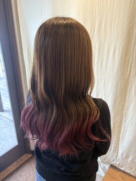 ココカラヘアー ニコ(cococara hair nico) 裾カラー/エンドカラー/デザインカラー/ピンクカラー