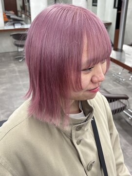 ニコ トウキョウ 渋谷(nico TOKYO) ラベンダーピンクダブルカラーピンクハイトーン韓国レイヤー