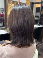 リジェール 高辻店&nbsp;外ハネウルフボブ 育てるハイライトカラー
