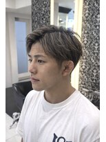 エアー 銀座タワー(AIR)&nbsp;ハイライトメッシュダブルカラーメンズカットツーブロック