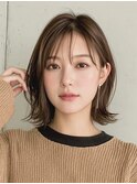 【顔タイプソフトエレガント】透明感くびれレイヤーボブ