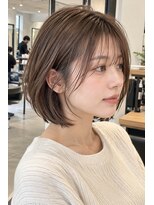 フレイムス ヘアアンドリラックス 大宮東口店(Frames)&nbsp;ショートボブ髪型20代30代40代50代前髪あり前髪なし面長丸顔大宮