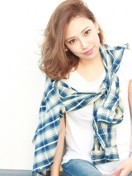 オーロ 西宮店(ORO) 大人カジュアル前髪長めハイトーンボブディー