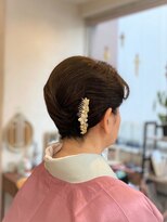 エリカ 美容室&nbsp;【ショートでも作れる和装ヘア】上品に魅せる大人アップスタイル