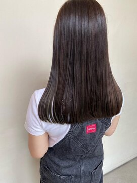 トップヘアー スパアンドリラクゼーション 安城(spa&relaxation) ぷつっとぱつっとカット柔らかアッシュベージュ