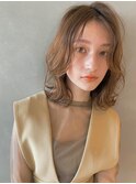 【PARK】ペールベージュ×ニュアンスボブディ