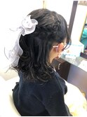 キッズハーフアップ