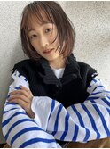 インナーカラーミディアムレイヤーボブ☆