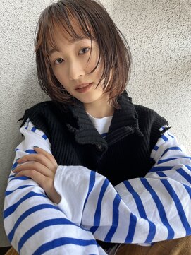 ブレス(BLESS) インナーカラーミディアムレイヤーボブ☆