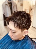 ツーブロック・アップバングスタイル