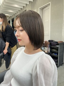 ロンド シャルム 吉祥寺(Lond charme) チョコレートアッシュモードボブ髪質改善縮毛矯正ブリーチなし
