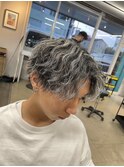【波打ちセンターパート!】ホワイトメッシュ!
