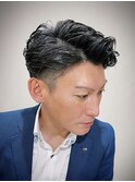 ビジネスパーマ×ツーブロック