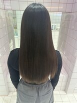 ロンドルーチェ 心斎橋(Lond luce)&nbsp;ダークアッシュ/ミディアムレイヤーカット［髪質改善/縮毛矯正］