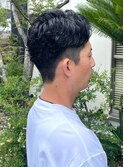 メンズカット ダウンパーマ 刈り上げショート