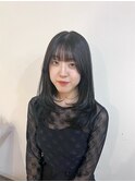 ダブルカラー/大人ボブ/黒髪スタイル/髪質改善/縮毛矯正