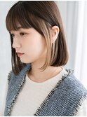 【骨格に合わせます♪】ボブ×インナーカラー