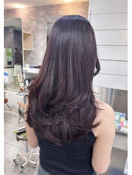 ブレス 小阪店(brace) たっぷりレイヤー×パープルレッド☆