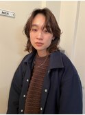 ウルフボブレイヤーボブ耳かけインナーカラーハイライトカラー