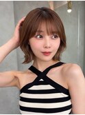 ワンレンボブカット×レイヤー【新宿美容室/髪質改善/韓国】