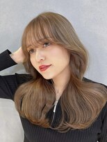 シー(See.)&nbsp;韓国ヘアレイヤーカット顔周りカットブリーチなしダブルカラーA