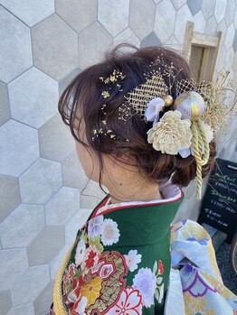 チッタ(Citta)の写真/【河内小阪】卒業式、結婚式など特別なイベントの着付けやヘアメイクは《Citta》で◇ハレの日を彩る♪