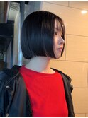#ミニボブ#顎ラインボブ#ぱつっとボブ/岸本 理希